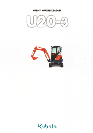 Mini-graafmachines Kubota U20-3α GL