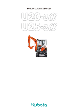 Mini-graafmachines Kubota U25-3α GL