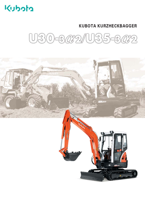 Mini-graafmachines Kubota U35-3α2