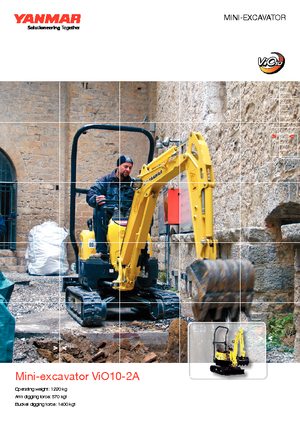 Mini-graafmachines Yanmar VIO 10-2 A