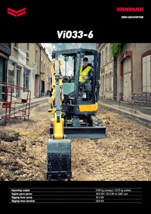 Mini-graafmachines Yanmar VIO 33-6 CR