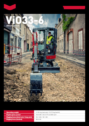 Mini-graafmachines Yanmar ViO33-6 