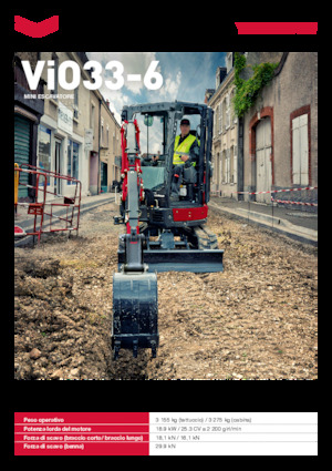 Mini-graafmachines Yanmar ViO33-6 