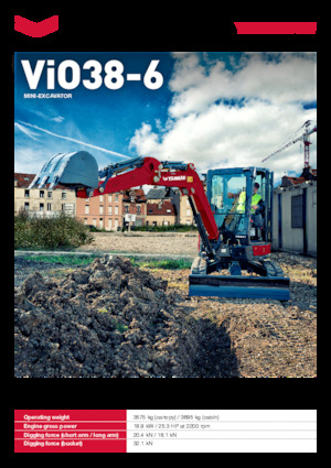 Mini-graafmachines Yanmar ViO38-6 