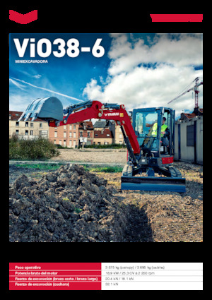 Mini-graafmachines Yanmar ViO38-6 