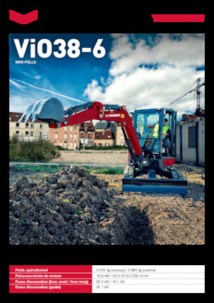 Mini-graafmachines Yanmar ViO38-6 