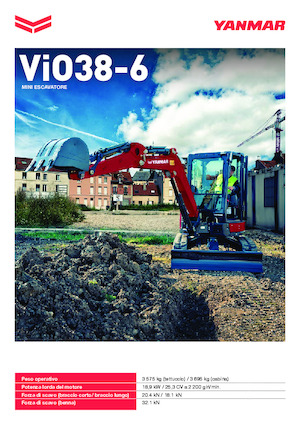 Mini-graafmachines Yanmar ViO38-6 
