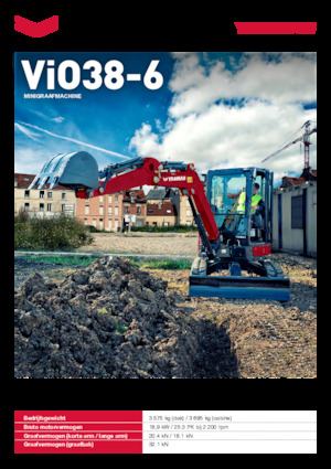 Mini-graafmachines Yanmar ViO38-6 