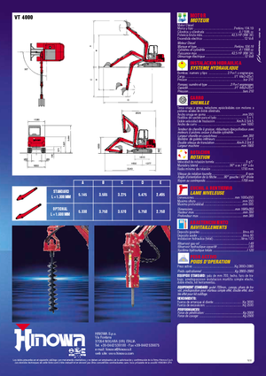 Mini-graafmachines Hinowa VT 4000