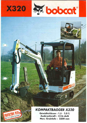 Mini-graafmachines Bobcat X 320