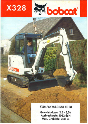 Mini-graafmachines Bobcat X 328