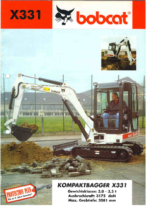 Mini-graafmachines Bobcat X 331