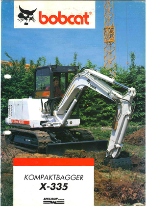 Mini-graafmachines Bobcat X 335