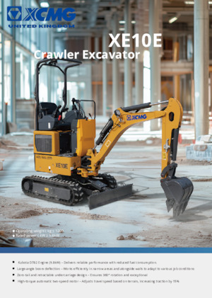 Mini-graafmachines XCMG XE10E