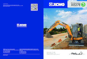 Mini-graafmachines XCMG XE27E Cabin