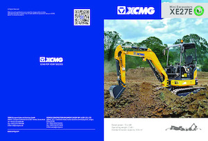 Mini-graafmachines XCMG XE27E Canopy