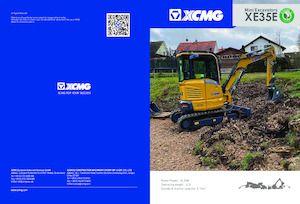 Mini-graafmachines XCMG XE35E Cabin 