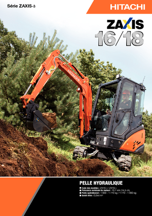 Mini-graafmachines Hitachi ZX 18-3