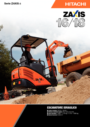 Mini-graafmachines Hitachi ZX 18-3