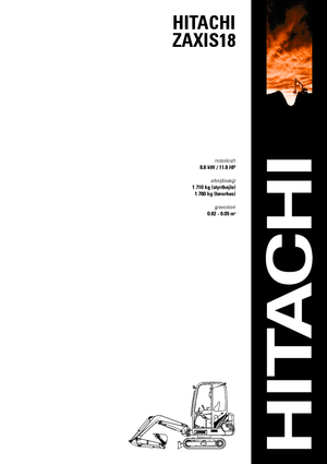 Mini-graafmachines Hitachi ZX 18