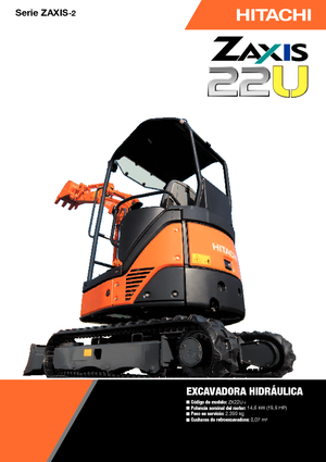Mini-graafmachines Hitachi ZX 22 U-2