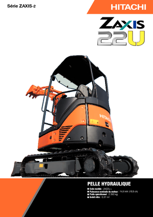 Mini-graafmachines Hitachi ZX 22 U-2
