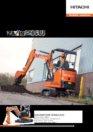 Mini-graafmachines Hitachi ZX26U-5