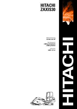 Mini-graafmachines Hitachi ZX 30
