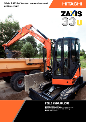 Mini-graafmachines Hitachi ZX 33 U 3