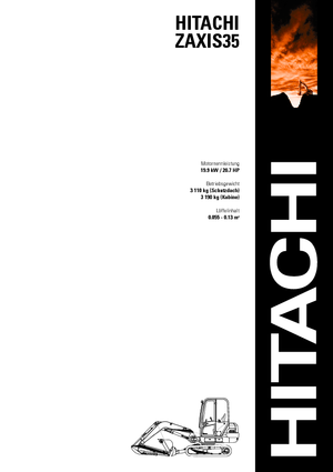 Mini-graafmachines Hitachi ZX 35 U-2