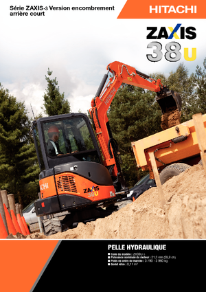 Mini-graafmachines Hitachi ZX 38 U 3