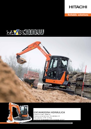 Mini-graafmachines Hitachi ZX38U-5A