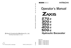 Mini-graafmachines Hitachi ZX 40 U-2