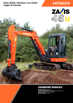 Mini-graafmachines Hitachi ZX 48 U 3