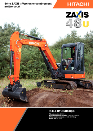 Mini-graafmachines Hitachi ZX 48 U 3