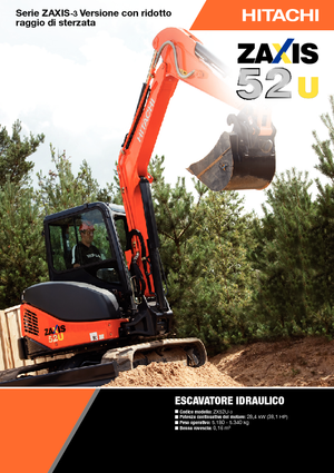 Mini-graafmachines Hitachi ZX 52 U 3