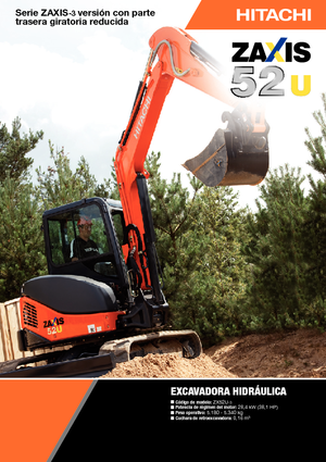 Mini-graafmachines Hitachi ZX 52 U 3