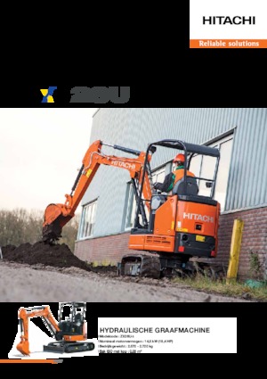 Mini-graafmachines Hitachi ZX26U-5
