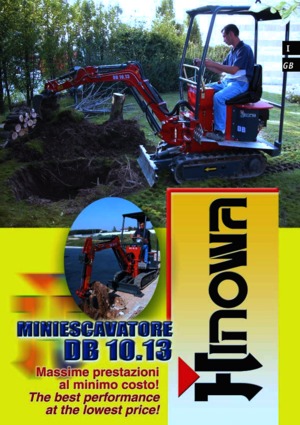 Mini-graafmachines Hinowa DB 10.13