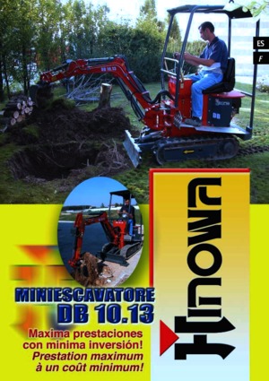 Mini-graafmachines Hinowa DB 10.13