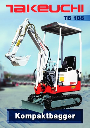 Mini-graafmachines Takeuchi TB 108 Hybrid