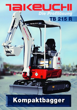 Mini-graafmachines Takeuchi TB 215 R
