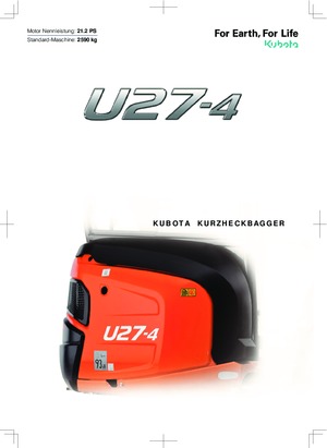 Mini-graafmachines Kubota U27-4 NGL