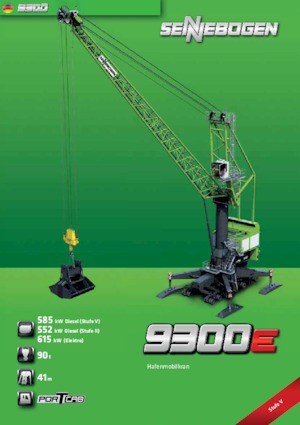 Mobiele kranen - Traliearm Sennebogen 9300e HMC
