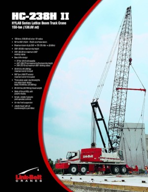 Mobiele kranen - Traliearm Link-Belt HC-238H II
