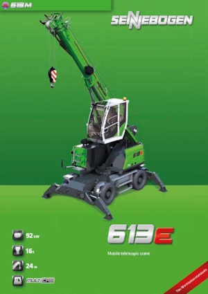 Mobiele kranen - Telescooparm Sennebogen 613 M