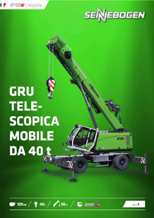 Mobiele kranen - Telescooparm Sennebogen 643E