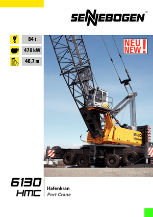 Mobiele kranen - Traliearm Sennebogen 6130 HMC