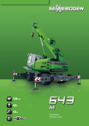 Mobiele kranen - Telescooparm Sennebogen 643 M