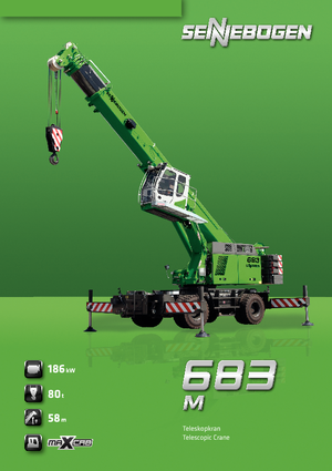 Mobiele kranen - Telescooparm Sennebogen 683 M
